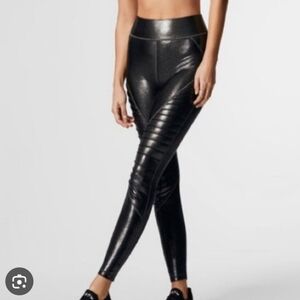 Carbon 38 Leggings Size XS Black Shimmer Moto